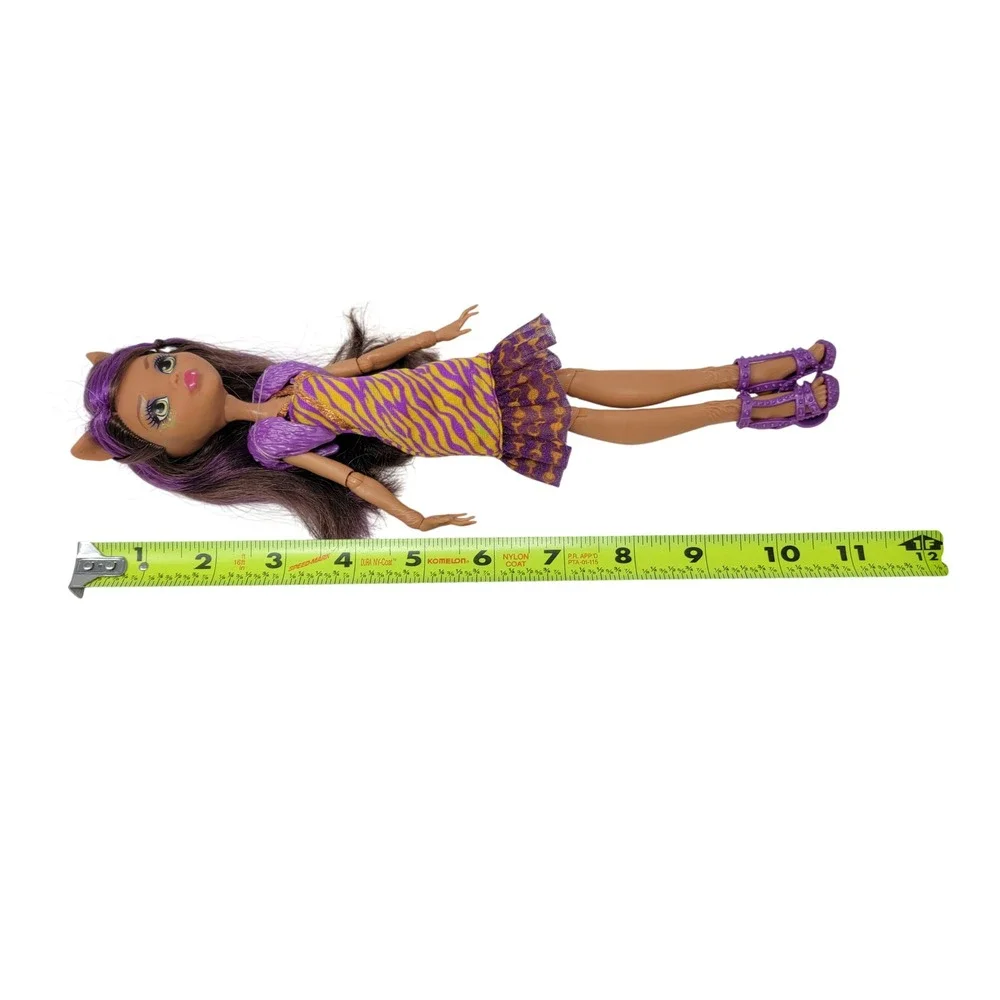 Monster High Dance the Fright Away Clawdeen Wolf Doll Kids Purple Excellent Mask